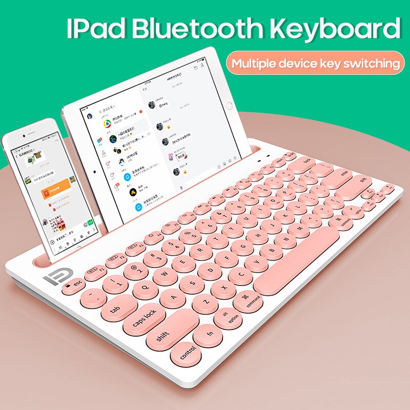 Slim Mini Bluetooth Wireless Keyboard Oplaadbare Batterij Voor Ipad Telefoon Android Ios Windows Macbook Tablet Draagbare Toetsenbord