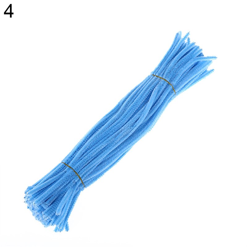 100Pcs Chenille Stems Pipe Cleaners Twist Rods Kids DIY Craft Educational Toy