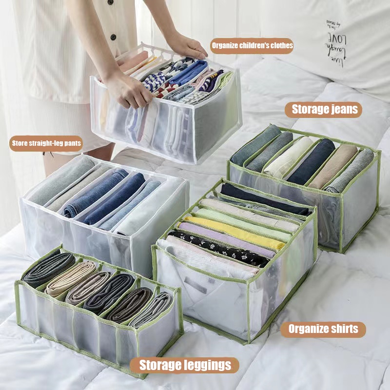 Home Foldable Clothes Closet Organizer Drawer Jeans Shirt Storage Boxs Cabinet organizer drawers Washable