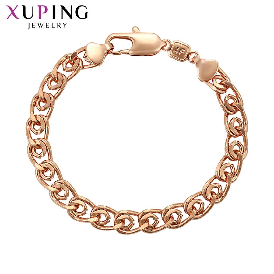 Xuping Mannen Armband Sieraden Rose Goud Plated Mode Hoge Vrouwen Speciale 76308
