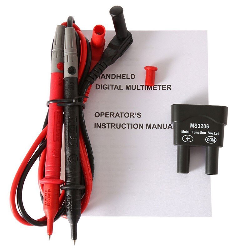 Ftbtoc  ms8268 auto rækkevidde digitalt multimeter fuld beskyttelse ac / dc voltmeter ammeter ohm kapacitans meter diode test