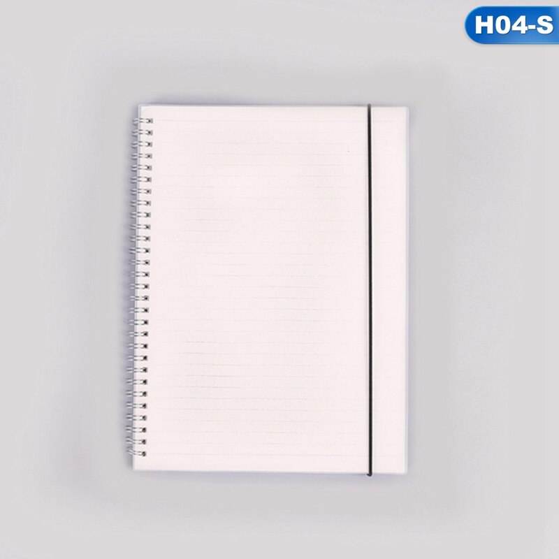 80 Sheets A5 A6 Horizontal Line Grid Lattice Notebook Write Smoothly Blank Frosted Notepad School Office Supplies A: H04-A6