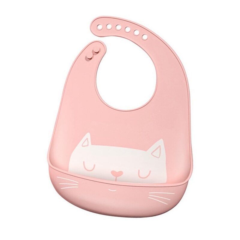 Baby Lätzchen Silikon Einstellbare Ebene Bild Wasserdicht Speichel Tropft Lätzchen Weiche Essbare Speichel Handtuch sabbern Baby Schal: kastanienbraun