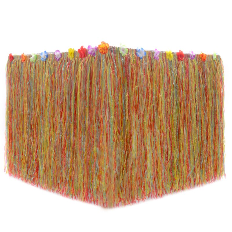 Table Skirt For Tropical Hawaiian Party Decorations Beach Party Decorations Supplies Adult's Kid's Birthday Table Cover Decor: Color