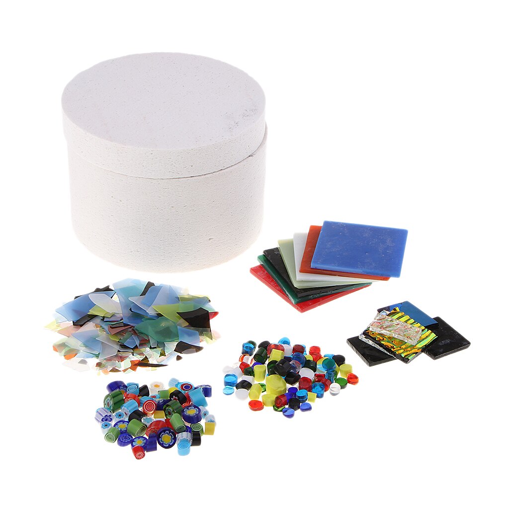 6 Pcs Microwave Oven Kit Glass Fusing DIY Jewelry Art Making Kit