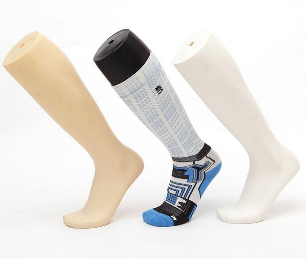 3style plasitc manikin foot Male mannequin foot for Sock Display,white back skin color Glossy 1pc Leg mannequin M00544
