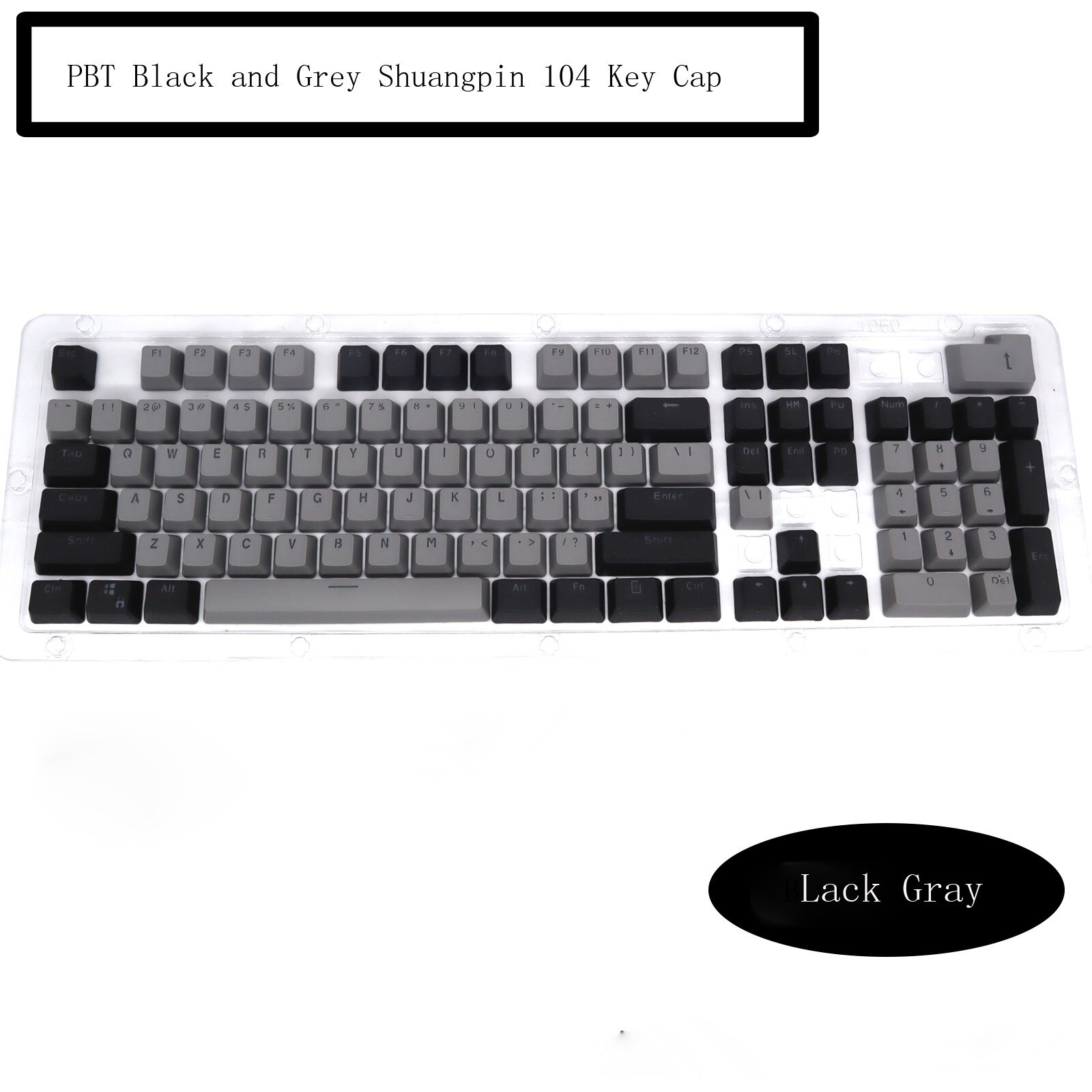 PBT 104 Keys Keycaps For Logitech K845 Multi-color Switch Keycap Replacement Translucent Keycaps Backlit Key Caps Stock: C