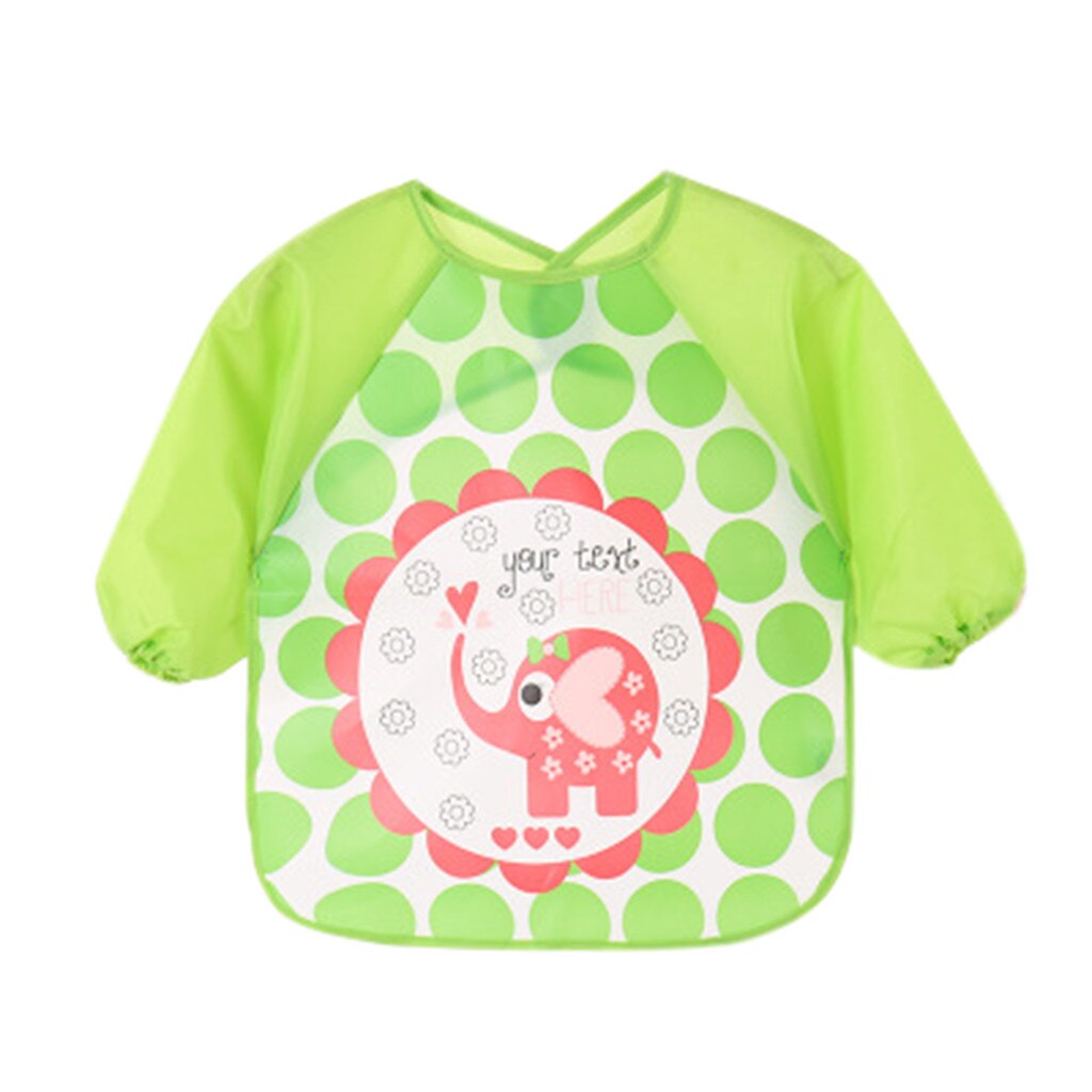 Baby Boy Bibs Waterproof Long Sleeve Feeding Bib Apron Pocket Girl Bibs Kids Burp Cloth Feeding Bib Child Apron Smock: j