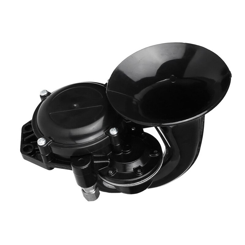 Klaxon à Air puissant pour camion, trompette, avec Valve électrique, plat, pour voiture, camion, Bus, Van d'entraînement, 12V, 24V