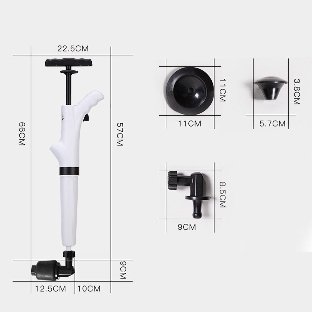 Wc Dompellichamen Hoge Druk Lucht Afvoer Blaster Klomp Bagger Verstopte Remover Air Afvoerputje Gat Schoonmaken Blaster Badkamer Gereedschap