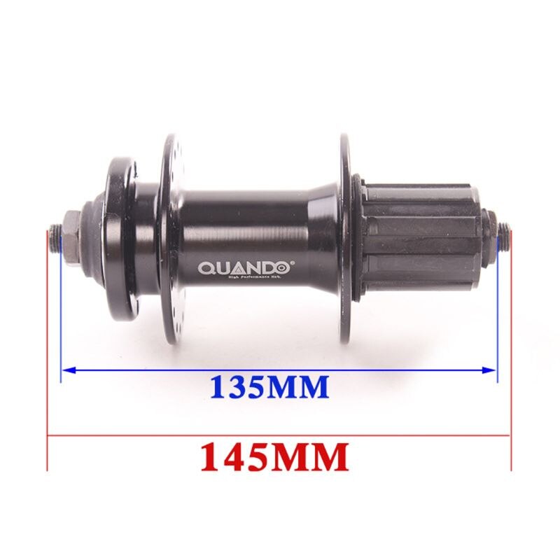 QUANDO Bicycle Mountain Bike Disc Brake Quick Release Rear Hub 36 Holes Rear Hub Road Bike MTB
