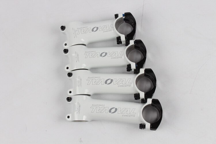 OVAL 31.8*28.6*90-120mm 6-17 Degree Bicycle Stem MTB Mountain Road Bike Handlebar Stem Bicycle Handle bar Stems Black/White