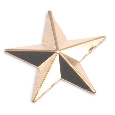 60 set/lote 29mm de aleación de zinc de remaches de metal star vaqueros prendas remaches alumbre de níquel negro bronce dorado ZD-026: Dorado