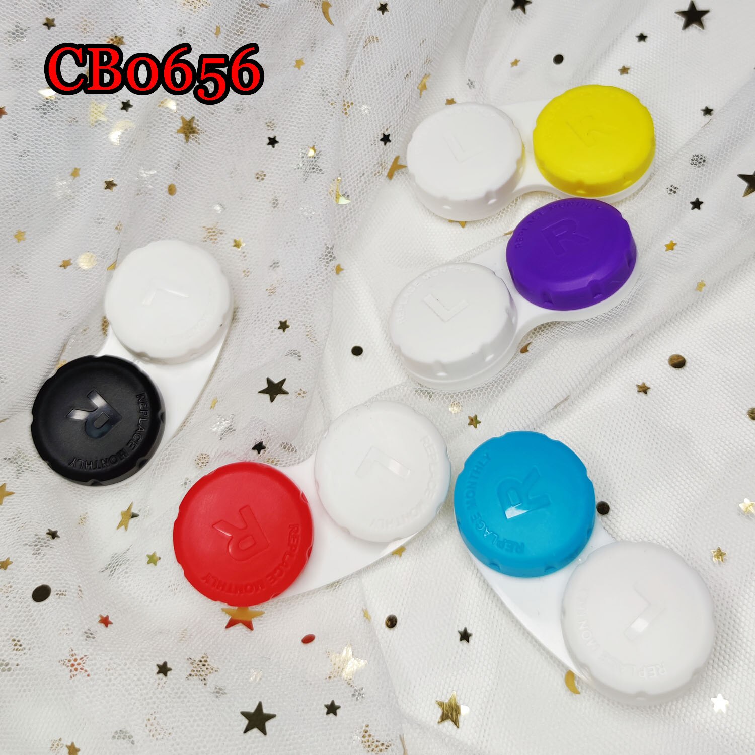 Candy Color Contact Lens Case Pocket Box Convenient Travel Box for Lenses Container CB0656