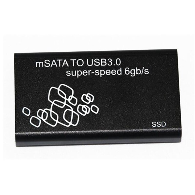 1.8 Inch Msata Ssd Hdd Behuizing Ondersteunt Usb Naar Msata Mobiele Harde Schijf Box Ondersteuning Voor Windows/Vista/linux/Mac