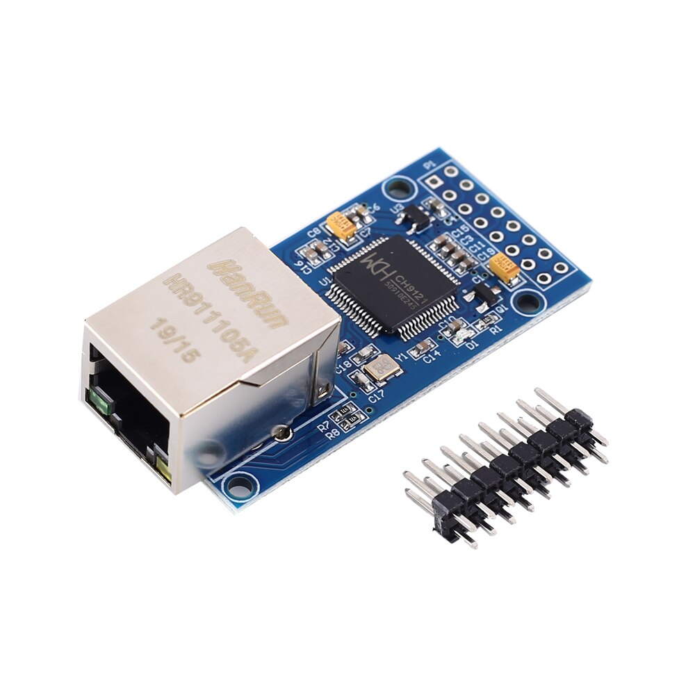 CH9121 Ethernet Controller Netwerk Module Uart Naar RJ45 Converter Ingebouwde Tcp/Ip 100M 802.3 Dc 3.3V 5V