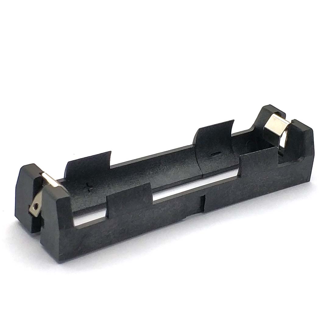 18650 powerbank-behuizingen, 1 opbergdoos voor 18650 batterijen, 1 batterijhouder met snoer, 18650 smd thm-connectoren: Roze