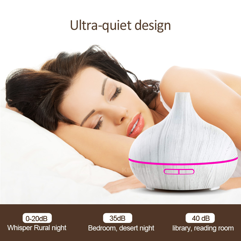 White wood 300ml Essential Oil Diffuser Air Humidifier Aroma Lamp Aromatherapy Electric Aroma Diffuser