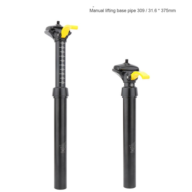 Zoom mtb cykel mountainbike teleskopisk sæde stang sadelpind forlænget sadelrør one-key løftestød sæderør