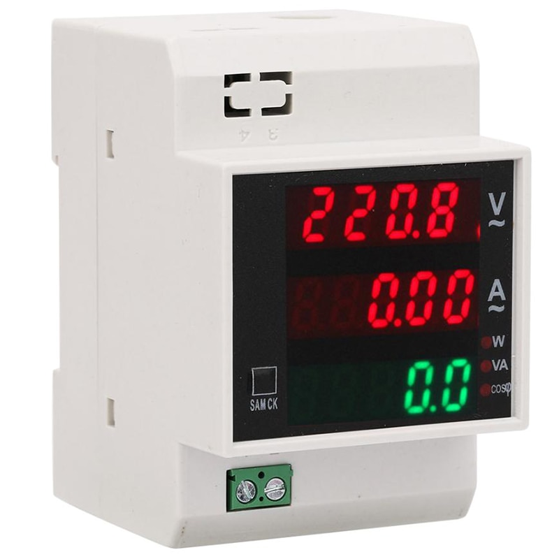 Digital Energy Meter Din Rail LED Active Power Factor Multi-Functional Power Met Power Meter