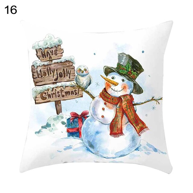 45 * 45cm julesnemand pudebetræk seng bilpynt hjem hotel børneværelse julepynt blødt og behageligt.: H06