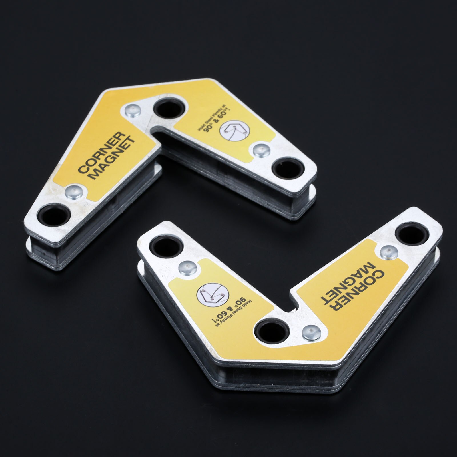 2Pcs Strong Welding Corner Magnet Holder Industrial Internal &amp; External Right Angle Fixator 60 90 Angle Neodymium Magnetic Clamp