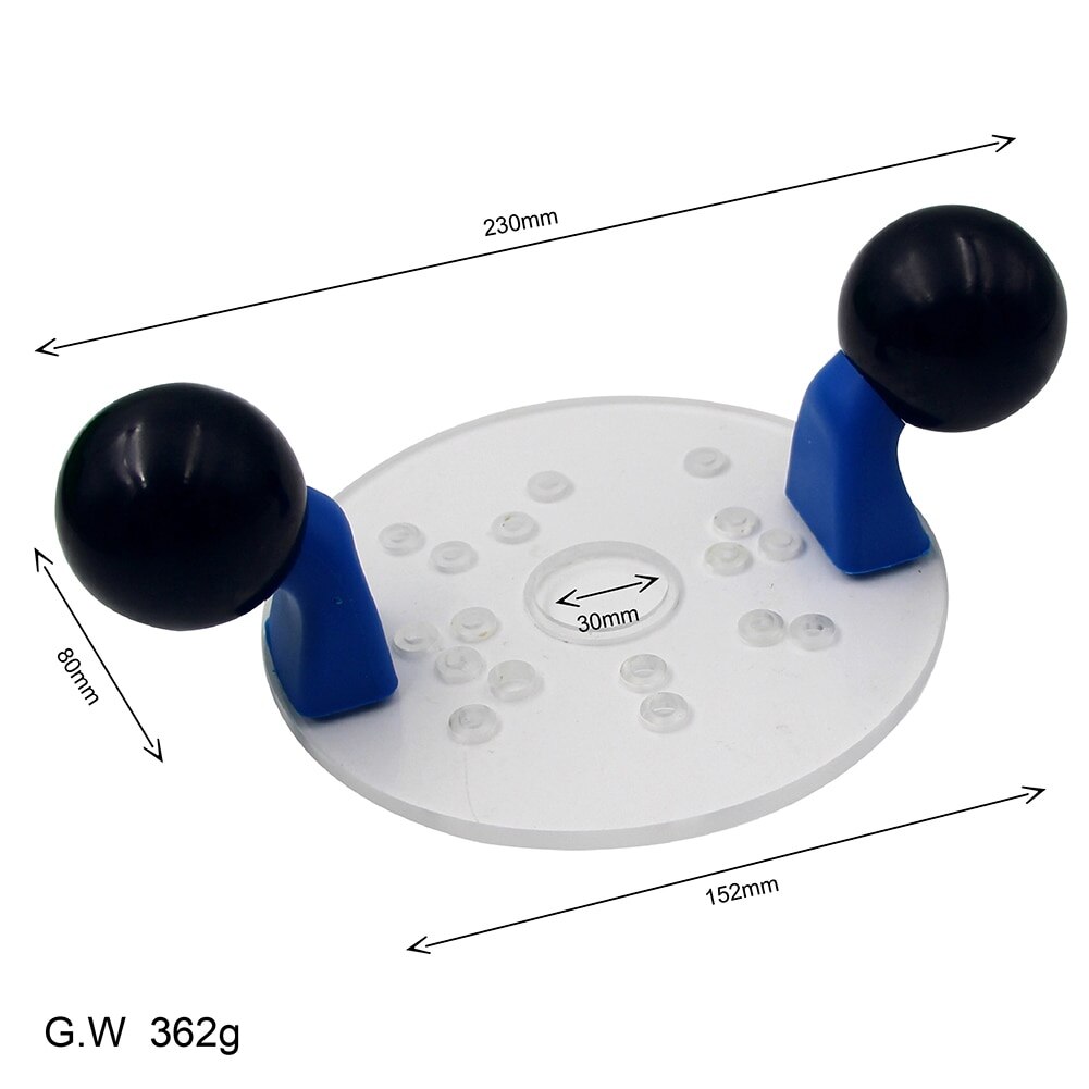 Router Base with Double Handles Palm Router Fixed-base Guide Wood Milling Engraving Router Jig for Hand Trimmer Woodworking