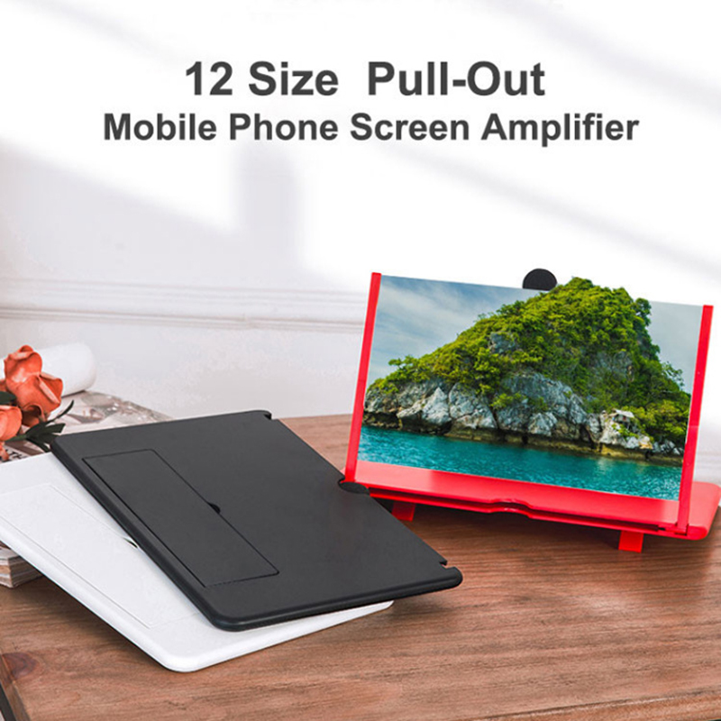 Portable Magnifier For Mobile Phones Folding Hd Desktop Screen Amplifier Phone Rack Amplifier Stand Desk Holder Bracket