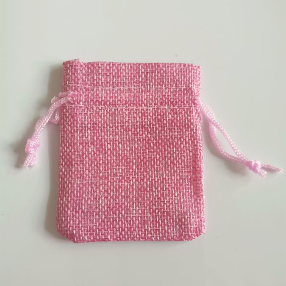 50pcs Small Natural Bags jewelry packing bags Jute Linen Drawstring Pouch Bag Handmade Wedding Party Jewelry Bags