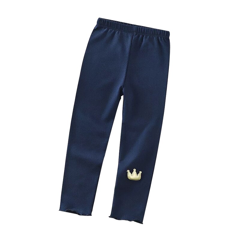 Pour filles Leggings pantalons pour Enfants Printemps Automne Style Coton Filles Stretch Pantalons Enfants Pantalons Décontractés: Bleu / 120