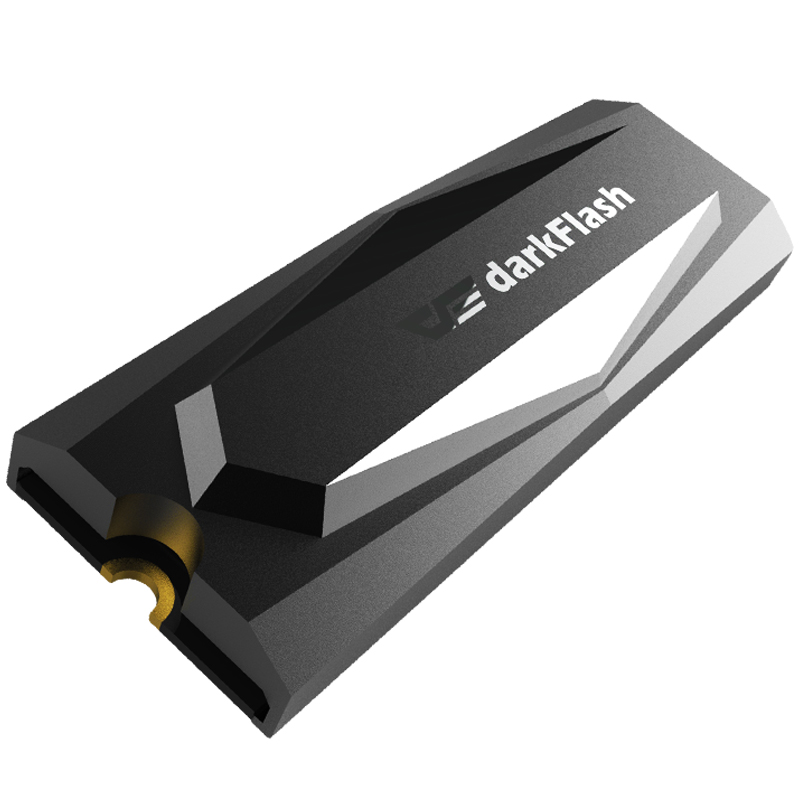 Darkflash aluminium 5v argb m .2 ssd hårddisk kylfläns värmeavledning radiatorkylning kisel termokuddar kylare  m2 ngff 2280: Dm1 no ljus
