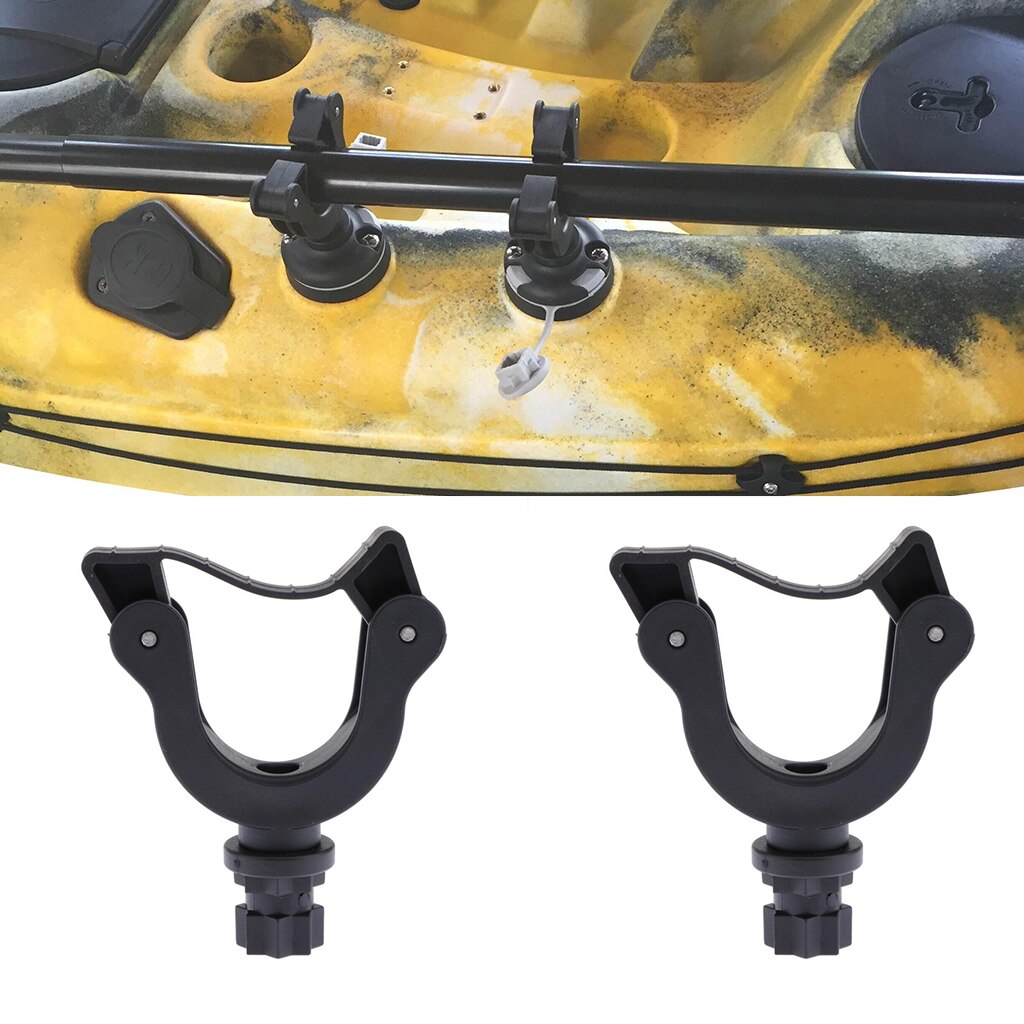 2x Kayak Paddle Holder Canoe Boat Track Rail Mount Paddle Clip Mount Keeper