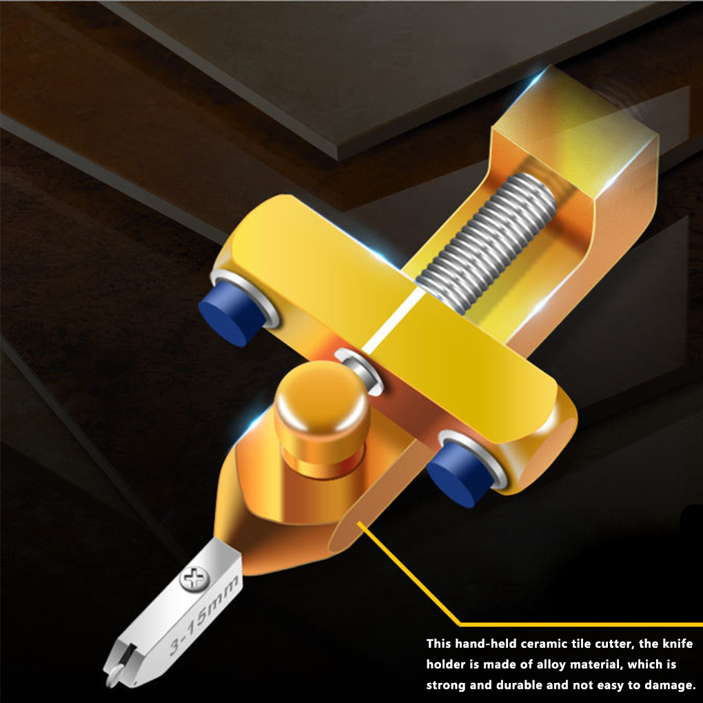 8PCS Easy Glide Glass Tile Cutter 2 In 1 Ceramic Tile Glass Cutting One-piece Cutter Portable Cutter Tool