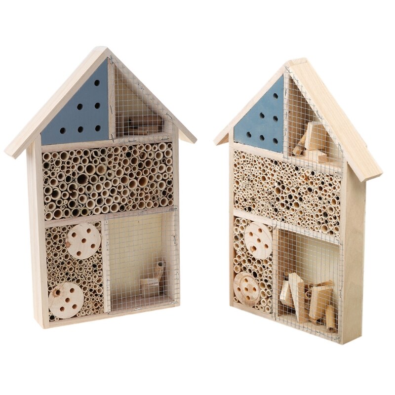 Maison d'insectes en bois hôtel abeille ruche Habitat pour coccinelles coccinelles lacewings