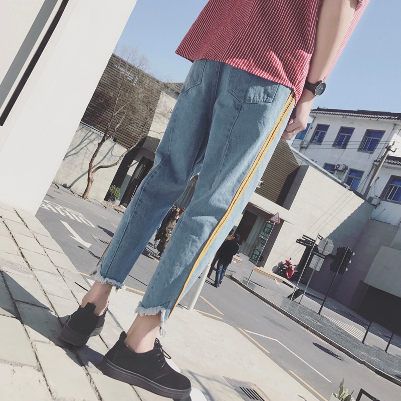 BLUE edge Ripped Biker Jeans Men Denim Super Skinny Famous Brand Slim in Casual harem Pants Scratched Trousers 2XL