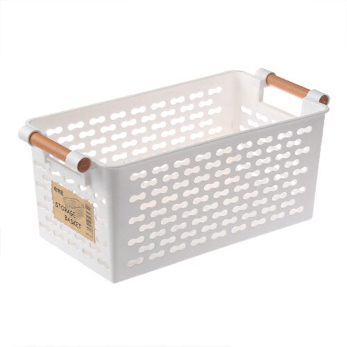 Storage Baskets Organizers Storage Home Office Storage Vegetables Fruit Basket for Kitchen Bathroom Organizer Box Container: White