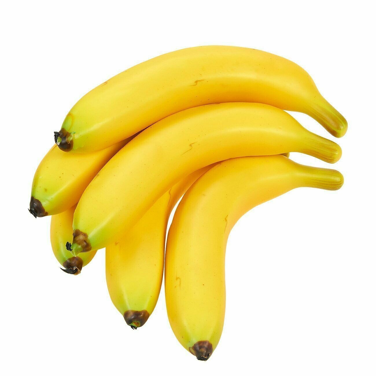 6 stk plastskum kunstige bananer simulering frukt rekvisitter dekor kit praktisk