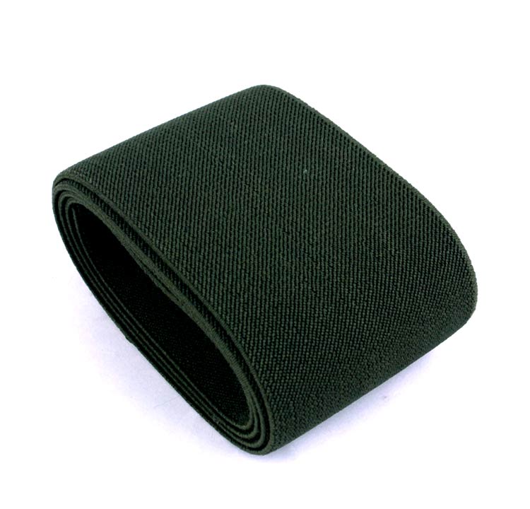 5cm bredbåndsbukser nederdel bælte farve elastikbånd / twill elastisk tapelatex elastisk tape elastik: Militærgrøn