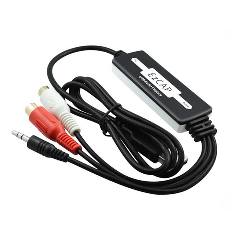 Usb o capture card grabber til vinyl kassettebånd til digital  mp3 konverter, understøtter mac & windows 10/8.1/8 / 7 /  vista/xp