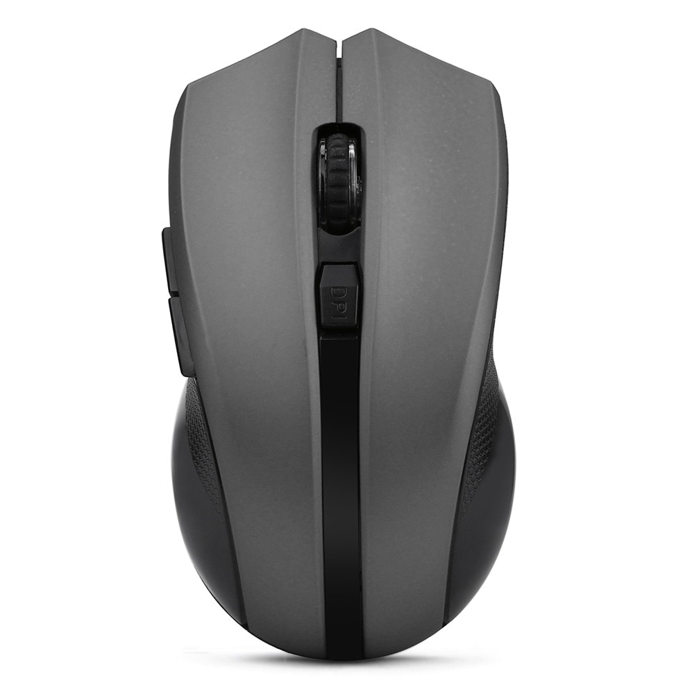 Wireless Optical Mouse Cordless 2.4GHz Mice 2400DPI with USB Receiver Portable Gaming Mouse Office Gamer Computer for Laptop PC: Gray