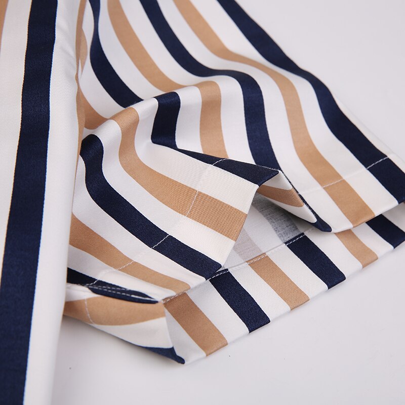 Mannen Mode Multi-color Gestreepte Korte Mouwen Zak-Minder Button-Down Standaard-Fit zomer Stijl Casual Tops Shirt