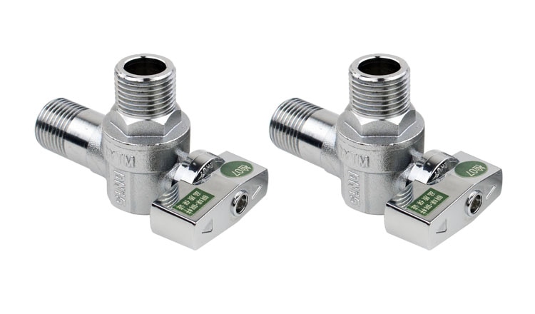 4 points Large Flow Copper Ball Core Angle Valve D... – Grandado