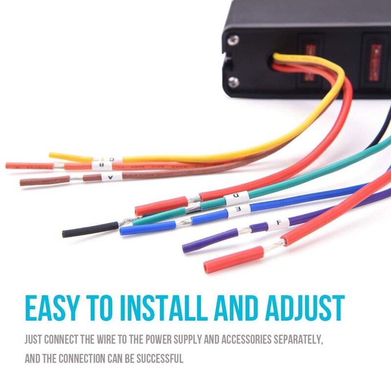 6 Gang On/Off Rocker Switch Box with LED Light,12-24V 80A Switch Panel for Automotive Vehicle Boat Marine SUV