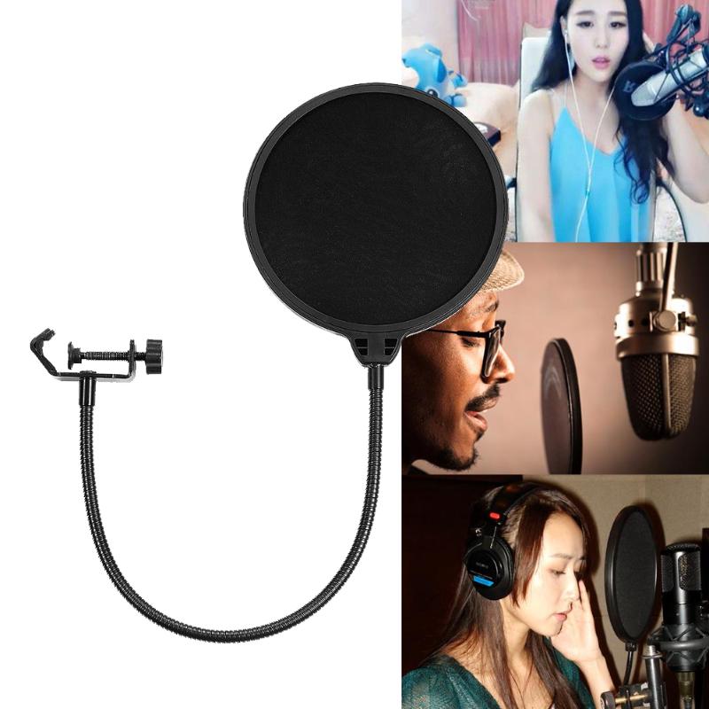 Studio Opname Microfoon Mic Wind Screen Pop Filtermasker Shield voor Spreken Zingen