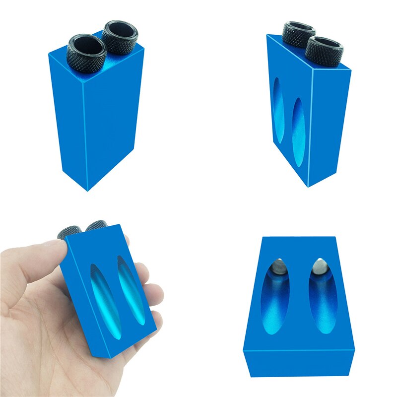 6/8/10mm 14 pièces/ensemble poche Oblique trou gabarit Kit lecteur adaptateur pour le travail du bois Angle perçage trous Guide goujons gabarit outils en bois