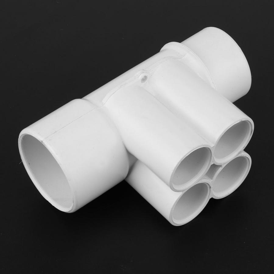 Pool Water Manifold 1.5in 3/4in 4 Port PVC Swimming Pool Plumbing Manifold Water Separator Spa Accessories