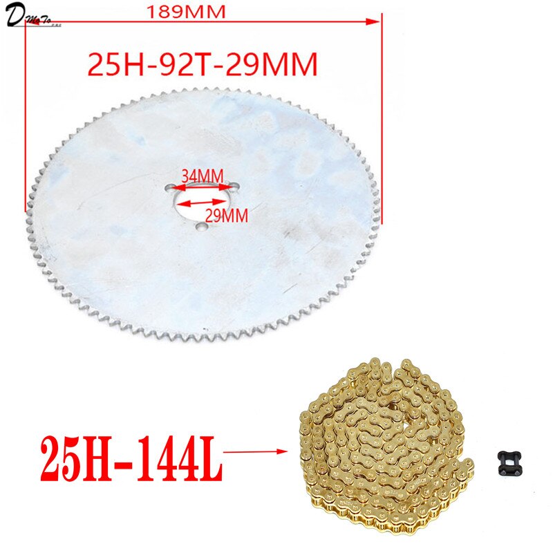 25H 55T 65T 68T 70T 80T 92T Tand 29/54/55mm Tandwiel Voor 47CC 49CC Mini Moto Atv Quad Dirt Pit Pocket Bike: N