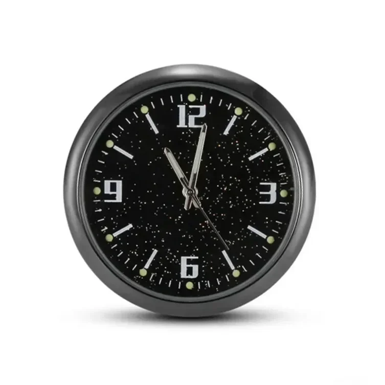40mm Mini Digitaluhr Leuchtende Autouhr Autos Interne Stock-an Uhr Mechanik Quarzuhren Auto Ornament: verrotten