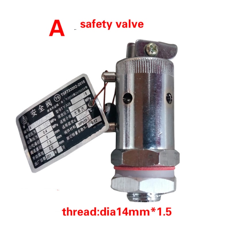 Portable safety valve/release valve Safety Relief Valve Pressure Release Regulator dia14mm/16mm Autoclave accessories