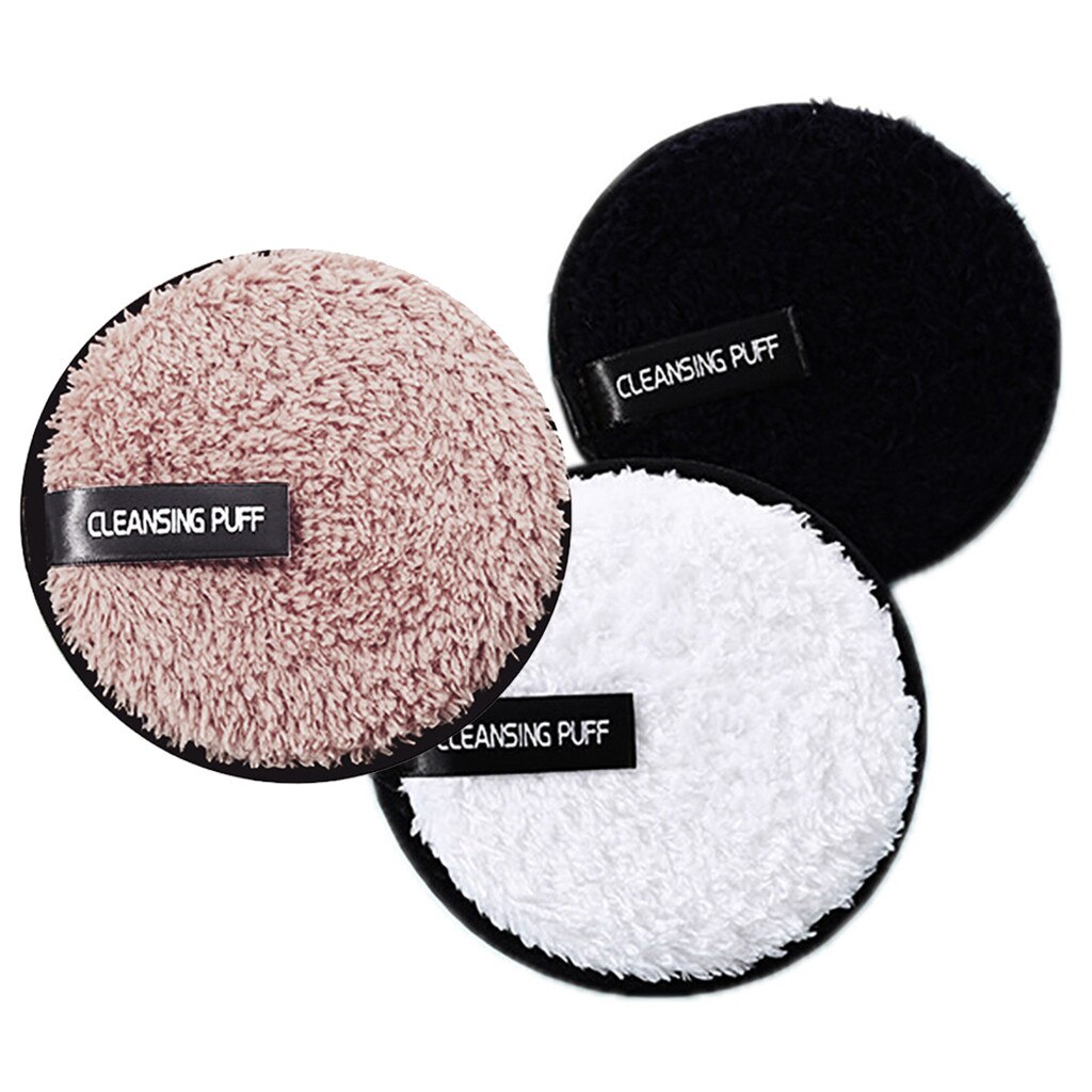 Make up remover promotes healthy skin Microfiber Cloth Pads Remover Towel Face Cleansing Makeup Lazy cleansing powder puff